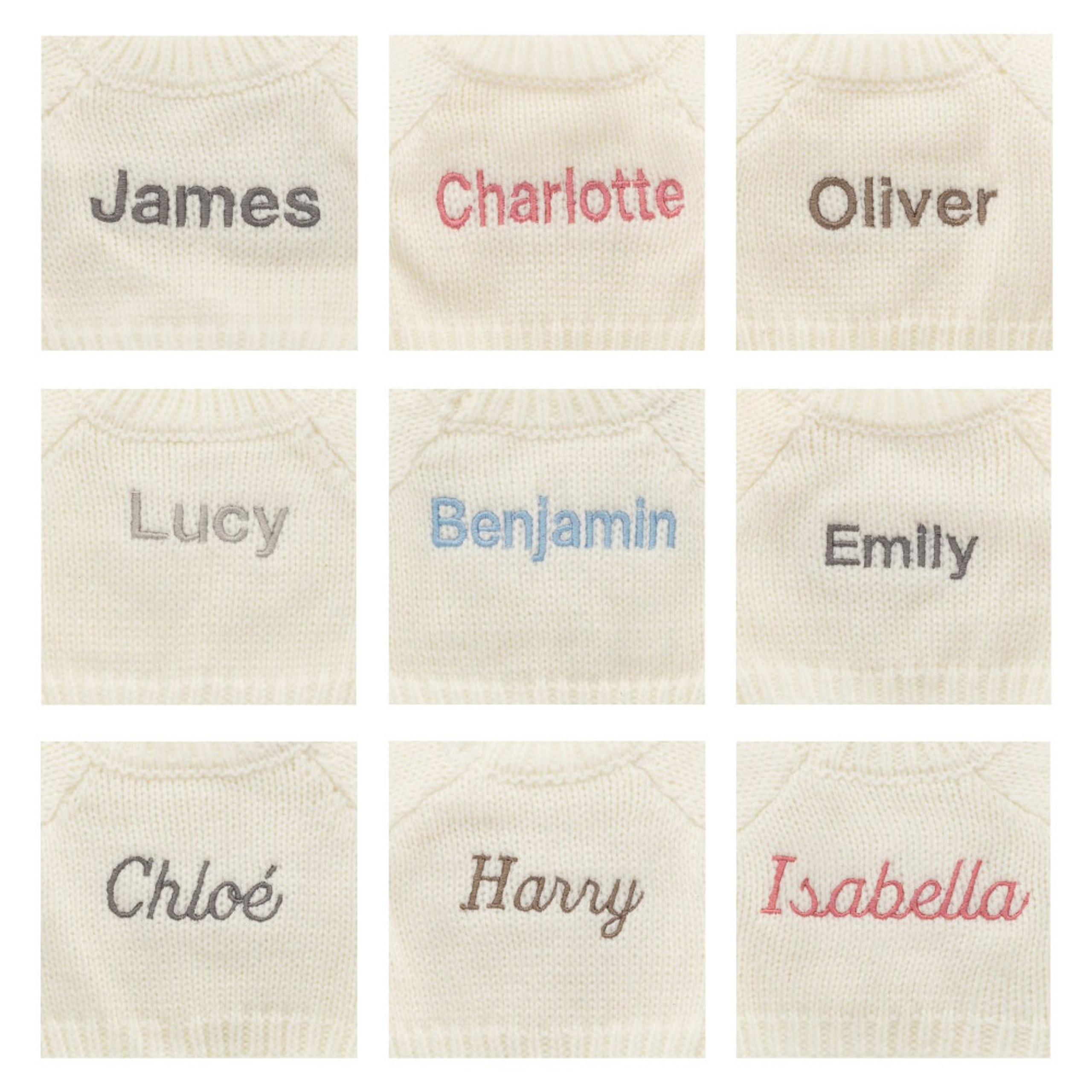 Bashful Silver Bunny with Personalized Cream Jumper - Image 2