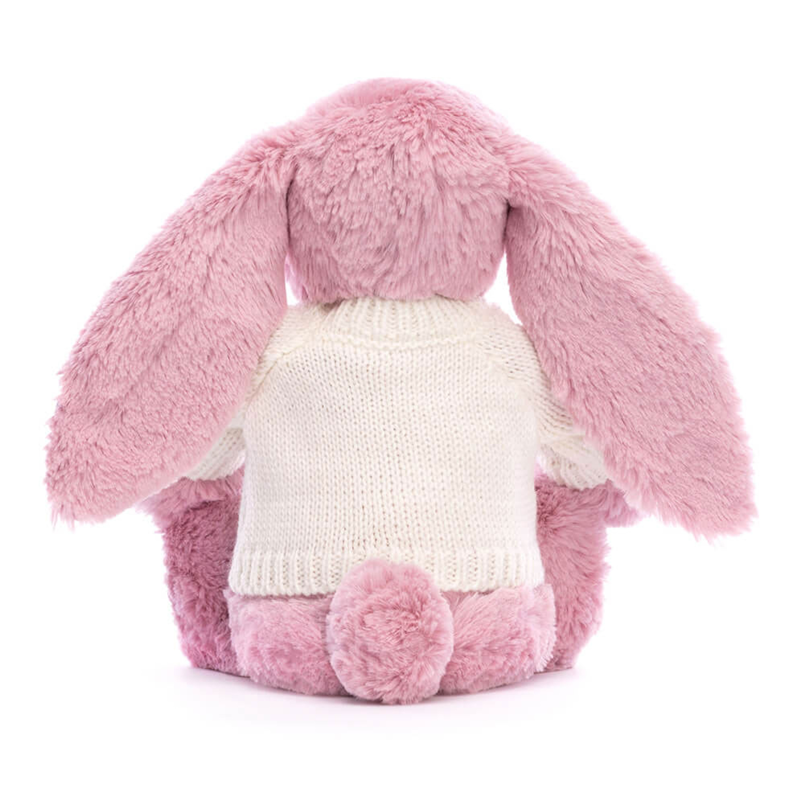 Bashful Tulip Pink Bunny with Personalized Cream Jumper - Image 4