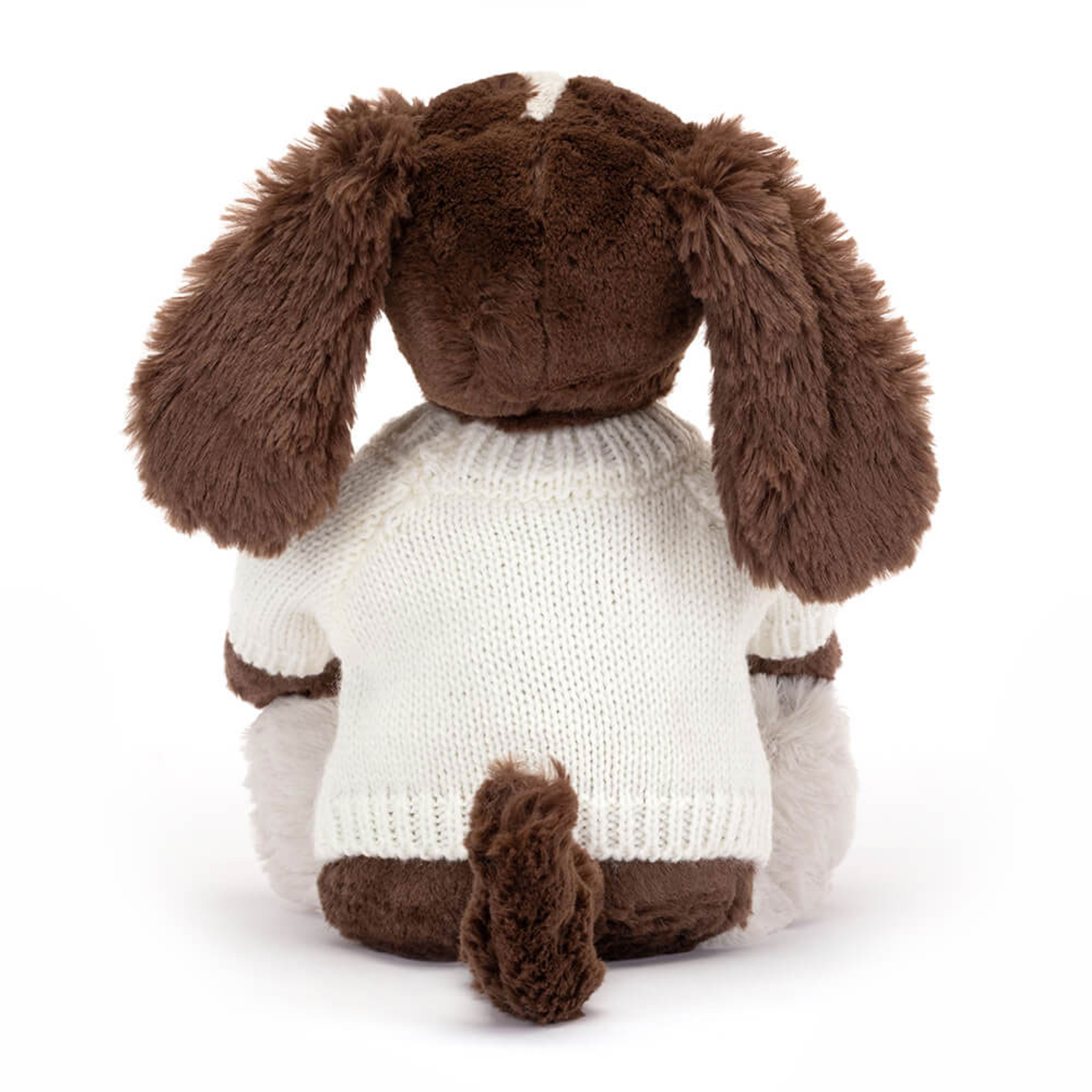 Bashful Fudge Puppy with Personalized Cream Jumper - Image 4