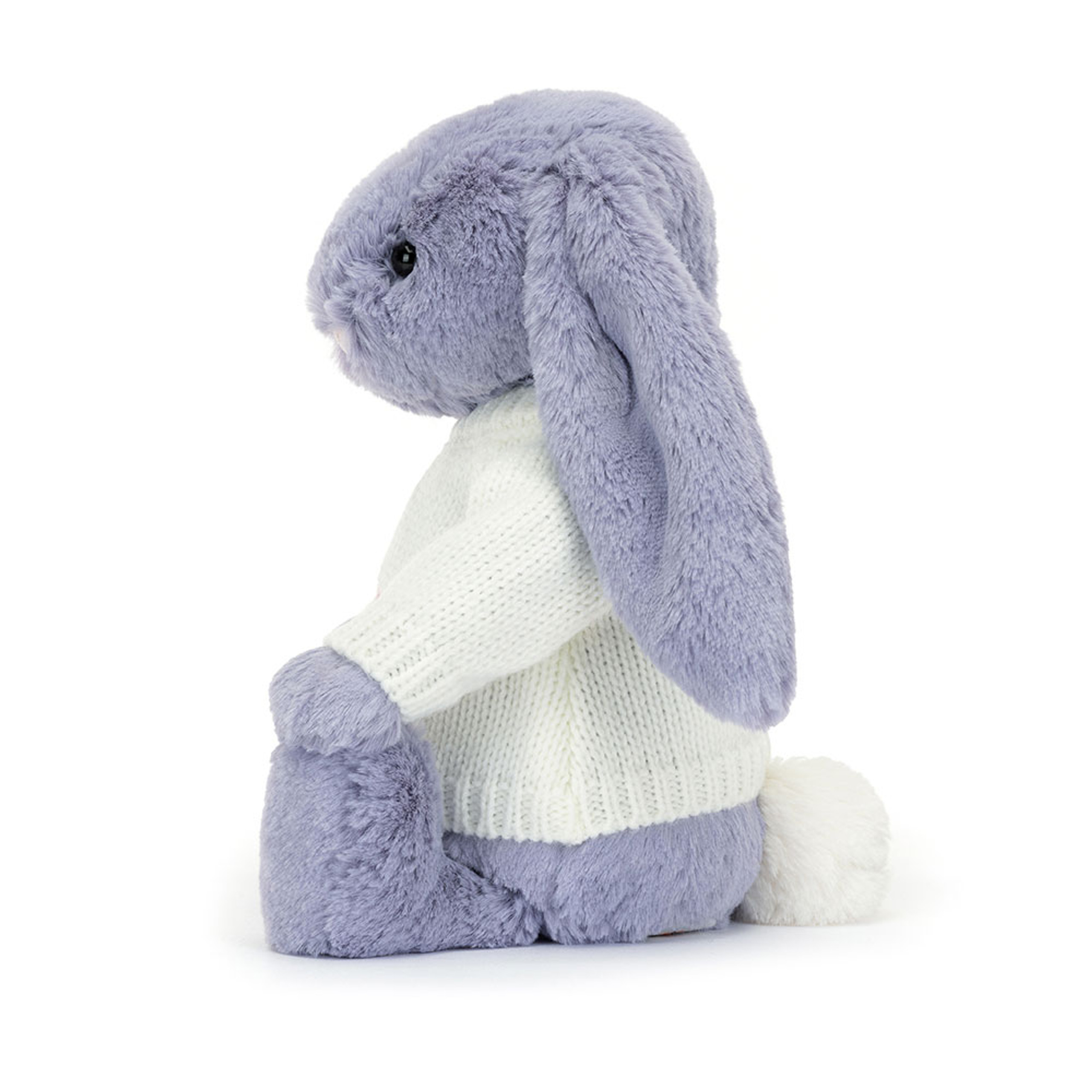 Bashful Viola Bunny with Personalized Cream Jumper - Image 3