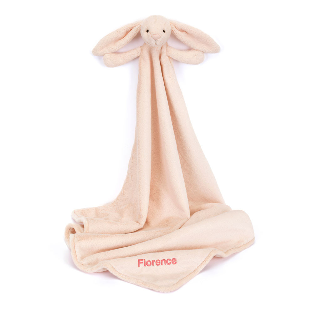 Personalized Bashful Blush Bunny Blankie